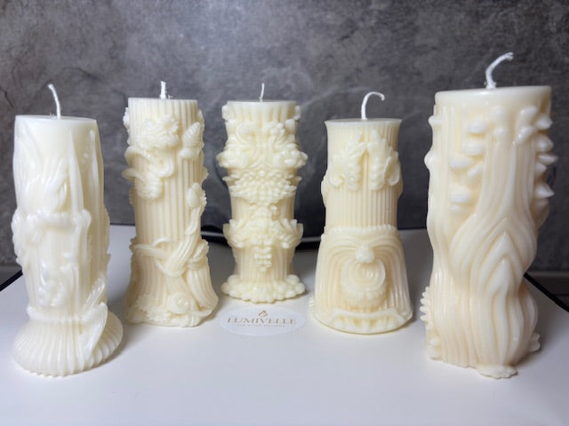 Свещ Вълнообразна в 5 различни модела