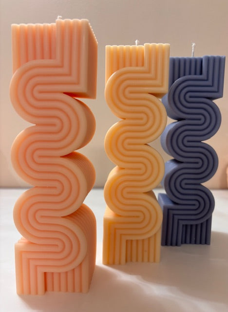 Candle COLUMNS OF WAVES