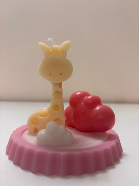 Свещ ЖИРАФ С ПОДЛОЖКА