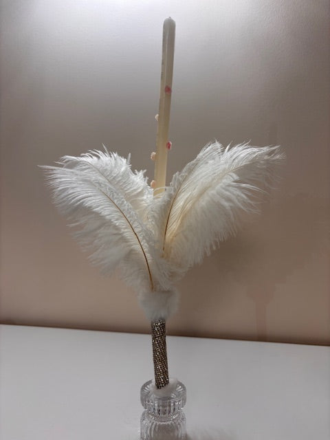 RITUAL CELEBRATION CANDLE WITH FEATHER