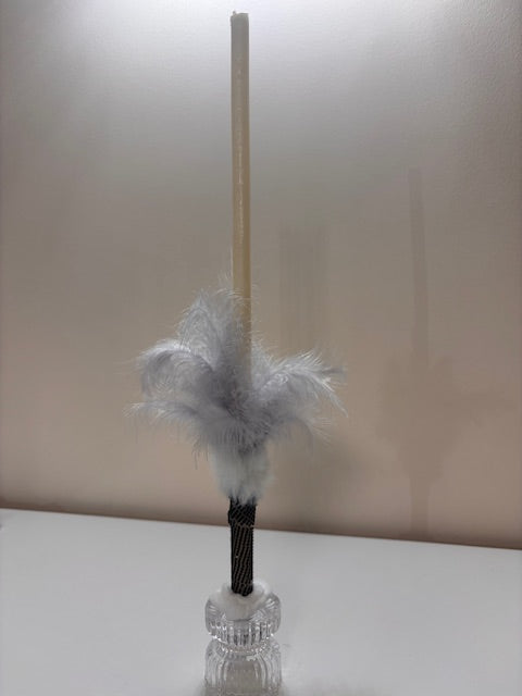 RITUAL CELEBRATION CANDLE WITH FEATHER