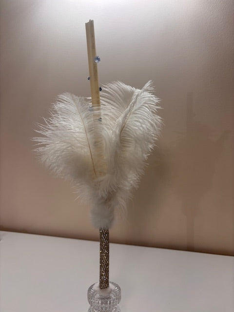 Свещ РИТУАЛНА ПРАЗНИЧНА С ПЕРА